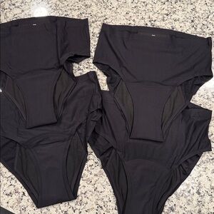 Knix Leakproof Period Underwear Lot 4 Pairs NWOT Black XL
